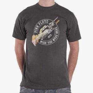 NWOT men’s Pink Floyd Dark Gray Graphic Tee- wish you were here 1975 size small